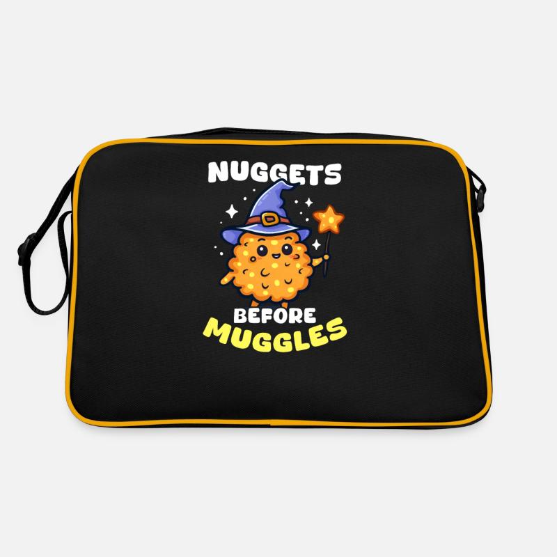 Chicken Nugget Nuggets vor Muggeln Retro Tasche