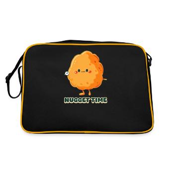 Chicken Nugget Nugget Time - Retro Bag - black/gold - Back