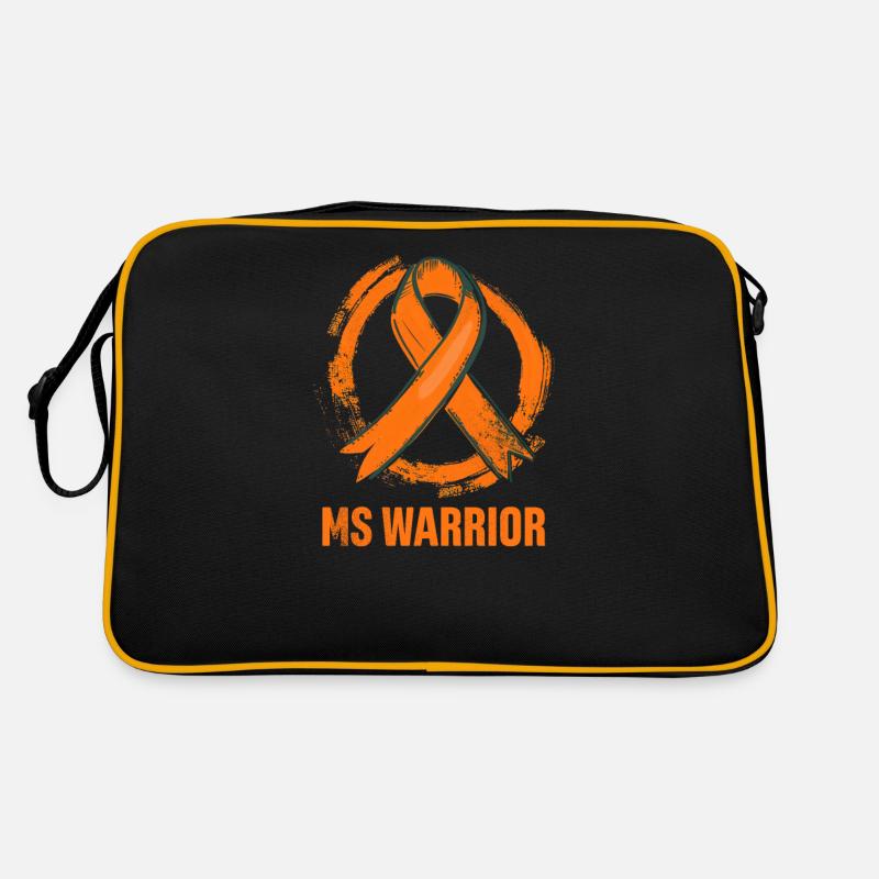MS Awareness Ms Warrior - Retro Tasche - Schwarz/Gold