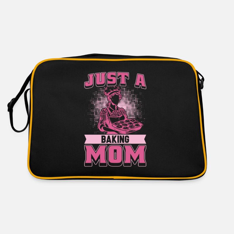 Backen Bäcker Bäckerei Mutter Just A Baking Mom Retro Tasche