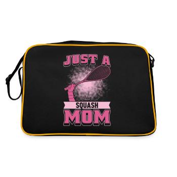 Squash Mutter Juste une maman de squash - Sac Retro - noir/or - Dos