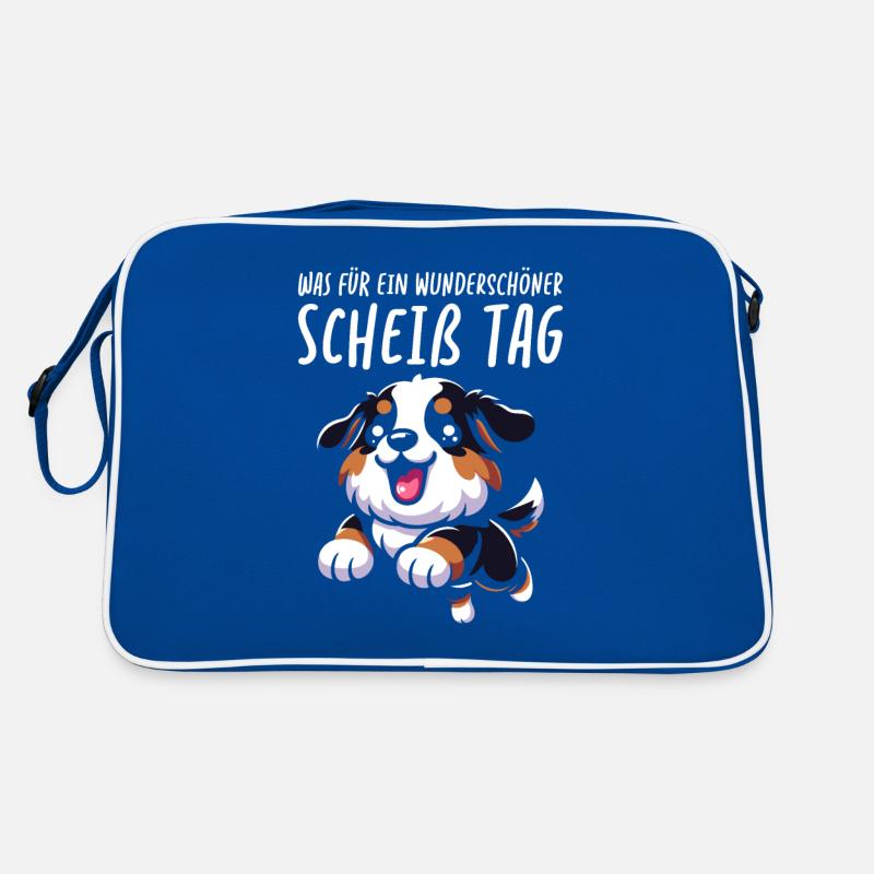 Berner Sennenhund Wunderschöner Tag Retro Tasche