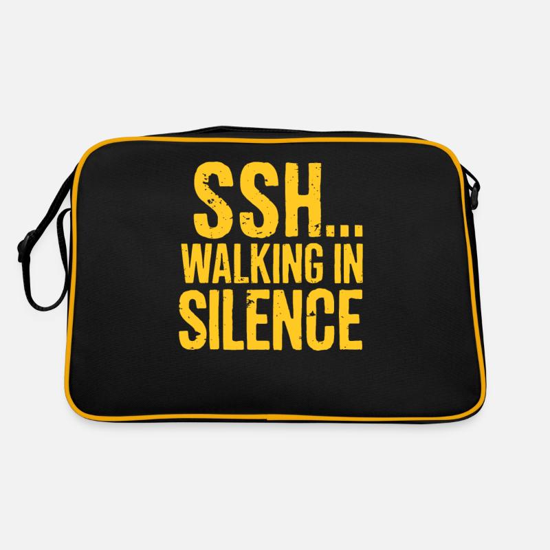 SSH... Walk In Silence - Tendance de la marche silencieuse Sac Retro