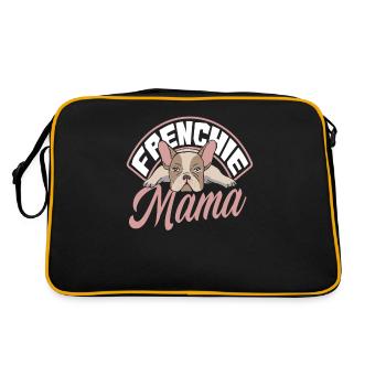 Maman bouledogue français maman - Sac Retro - noir/or - Dos