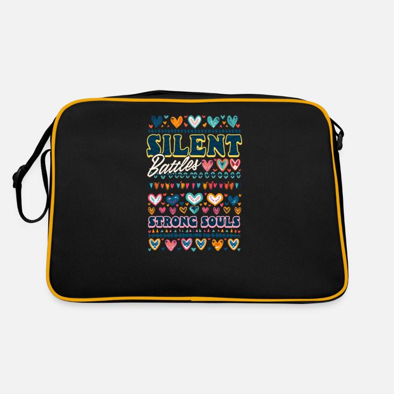 Unsichtbare Behinderung Stille Schlachten, starke Seelen Retro Tasche