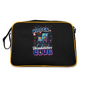 Invisible Disability Hidden Disabilities Club - Retro Bag - black/gold - Back