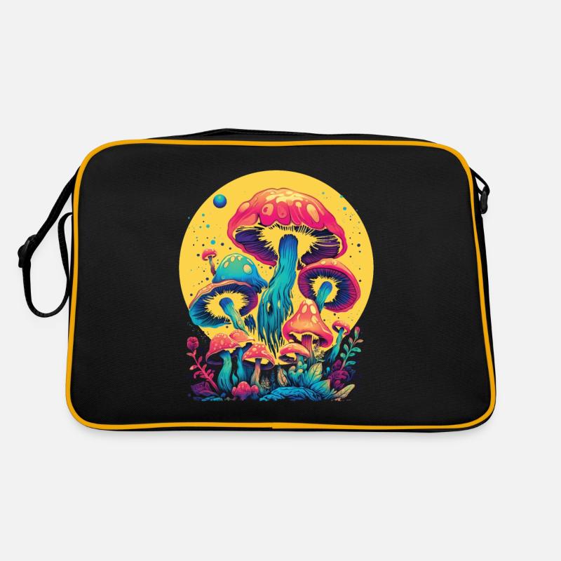 Champignon sauvage et lune Pas de temps, je cherche Sac Retro