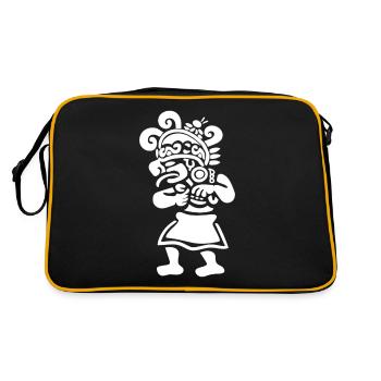 Mayan God Mayan Mythology Hunab Ku - Retro Bag - black/gold - Back