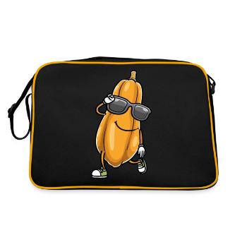 Papaya Tanzen - Retro Tasche - Schwarz/Gold - Hinten