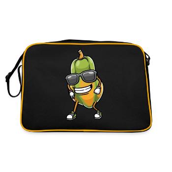 Papaya Tanzen - Retro Tasche - Schwarz/Gold - Hinten
