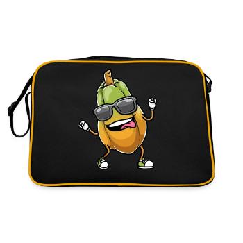 Papaya Tanzen - Retro Tasche - Schwarz/Gold - Hinten