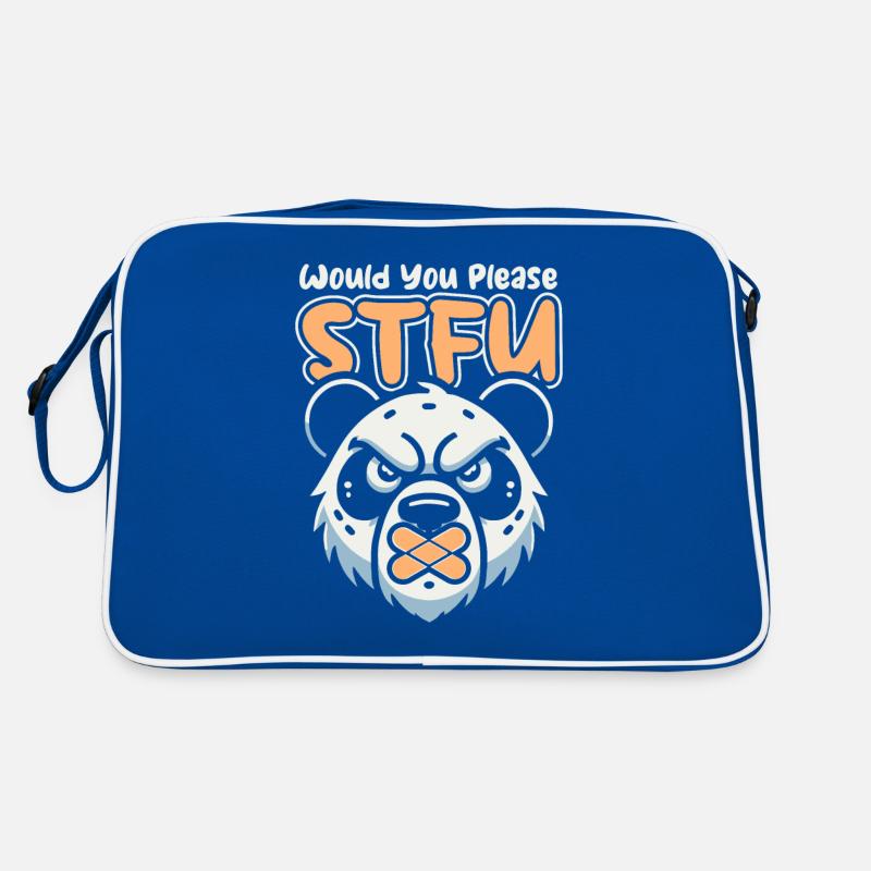 Giant Panda Panda Bear Stfu Retro Bag