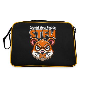 Hamster Golden Hamster Stfu - Retro Bag - black/gold - Back