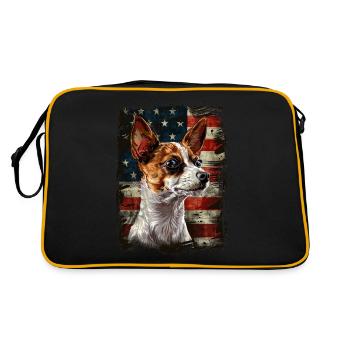 Renard Terrier Toy - America Usa - Sac Retro - noir/or - Dos