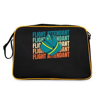 Hôtesse de l’air hôtesse de l’air - Sac Retro - noir/or - Dos