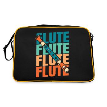 Flute player - Retro Bag - black/gold - Back