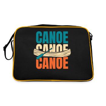 Kanu Kanute - Retro Tasche - Schwarz/Gold - Hinten