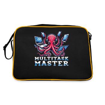 Exceptional skills with our - Retro Bag - black/gold - Back