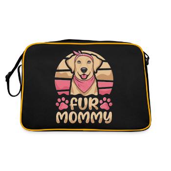Maman Labrador Chien Maman Pour Maman - Sac Retro - noir/or - Dos