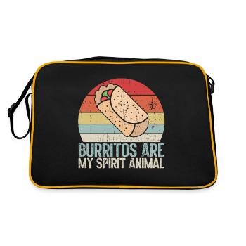Cadeau Burrito - Sac Retro - noir/or - Dos