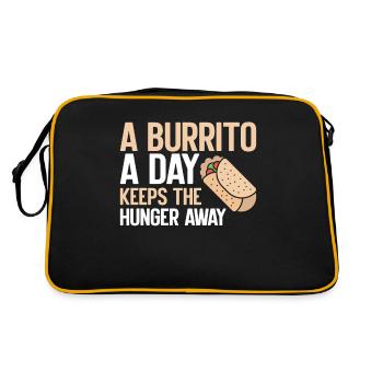 Cadeau Burrito - Sac Retro - noir/or - Dos