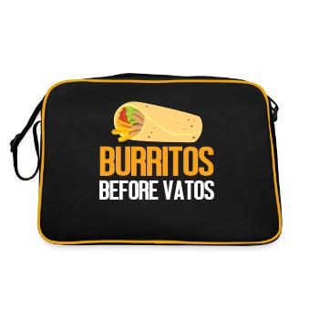 Burrito Gift - Retro Tasche - Schwarz/Gold - Hinten