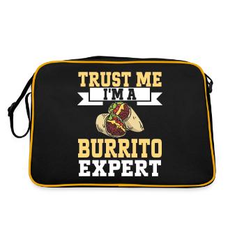 Burrito Gift - Retro Tasche - Schwarz/Gold - Hinten