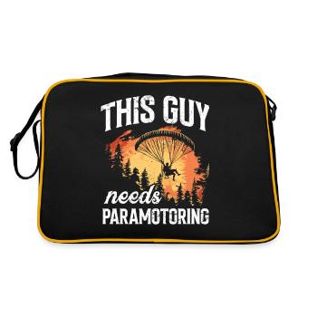 Paramoteur paramoteur - Sac Retro - noir/or - Dos