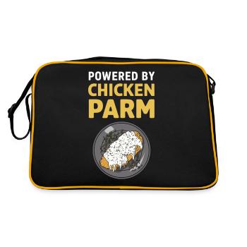 Propulsé par Poulet Parm Cuisine italienne - Sac Retro - noir/or - Dos