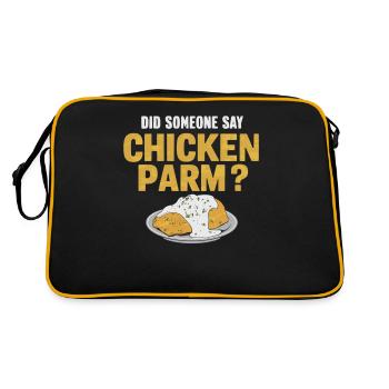 Quelqu’un a-t-il dit poulet parm ? Poulet Parme - Sac Retro - noir/or - Dos