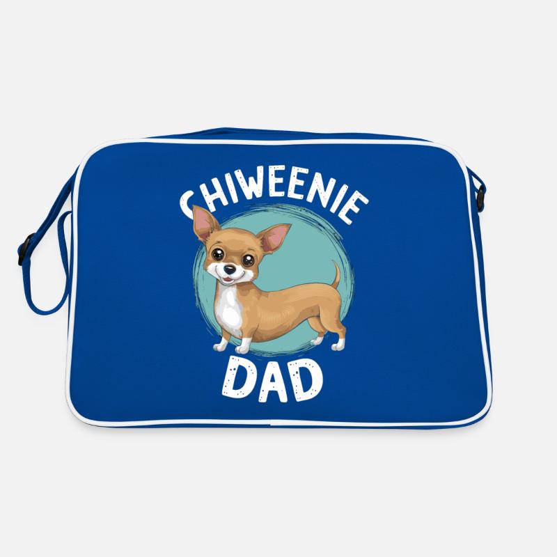 Chiweenie Papa - Stolzer Besitzer Eines Niedlichen Retro Tasche