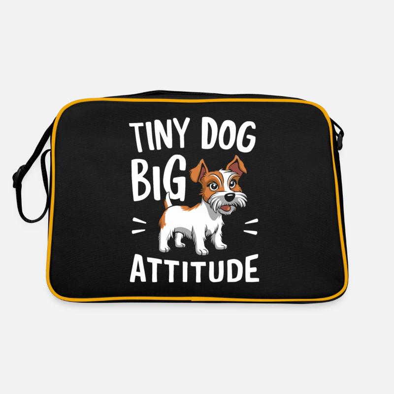 Terrier Chien Petit Chien Grande Attitude Sac Retro