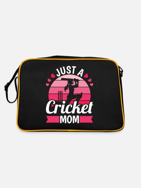 Cricket Just A Cricket Mom - Retro Tasche - Schwarz/Gold - Hinten