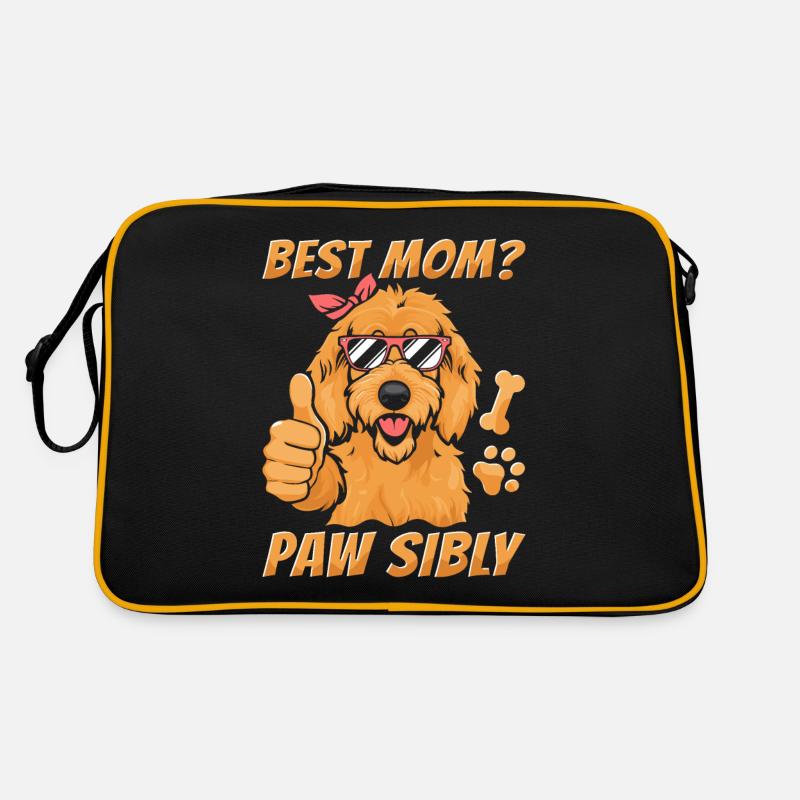 Golden Doodle Mutter Meilleure Maman Pawsibly Sac Retro