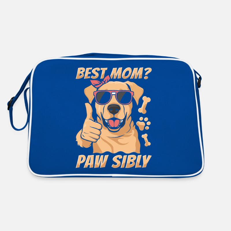 Labrador Mutter Best Mom Pawsibly Retro Tasche