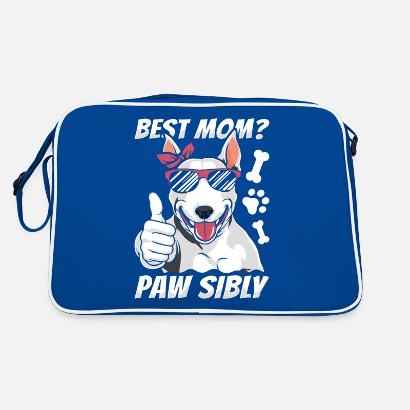 Bull Terrier Mutter Best Mom Pawsibly Retro Bag