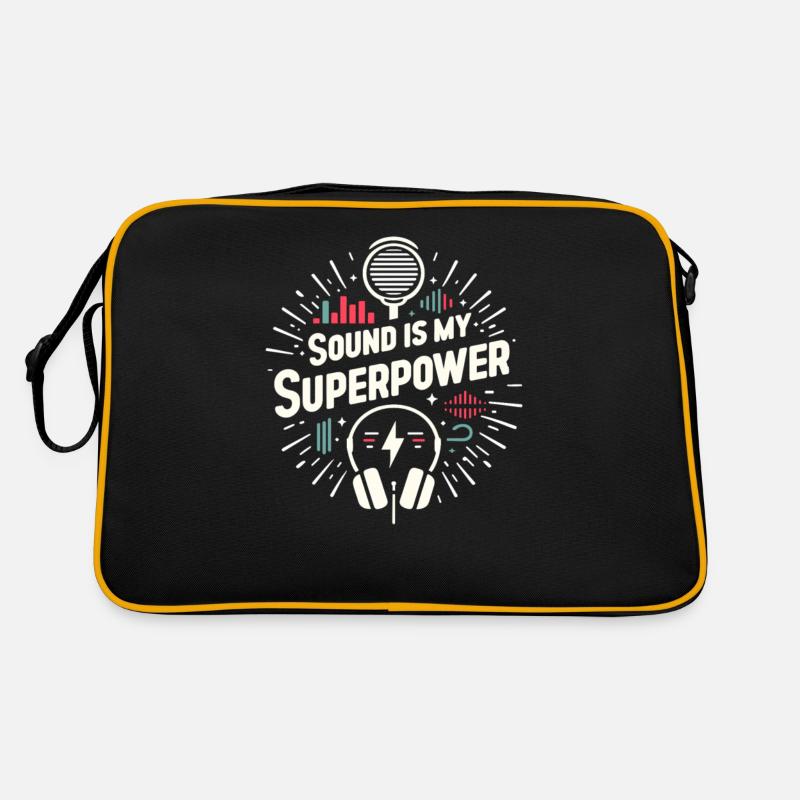 Klang ist meine Superkraft Retro Tasche