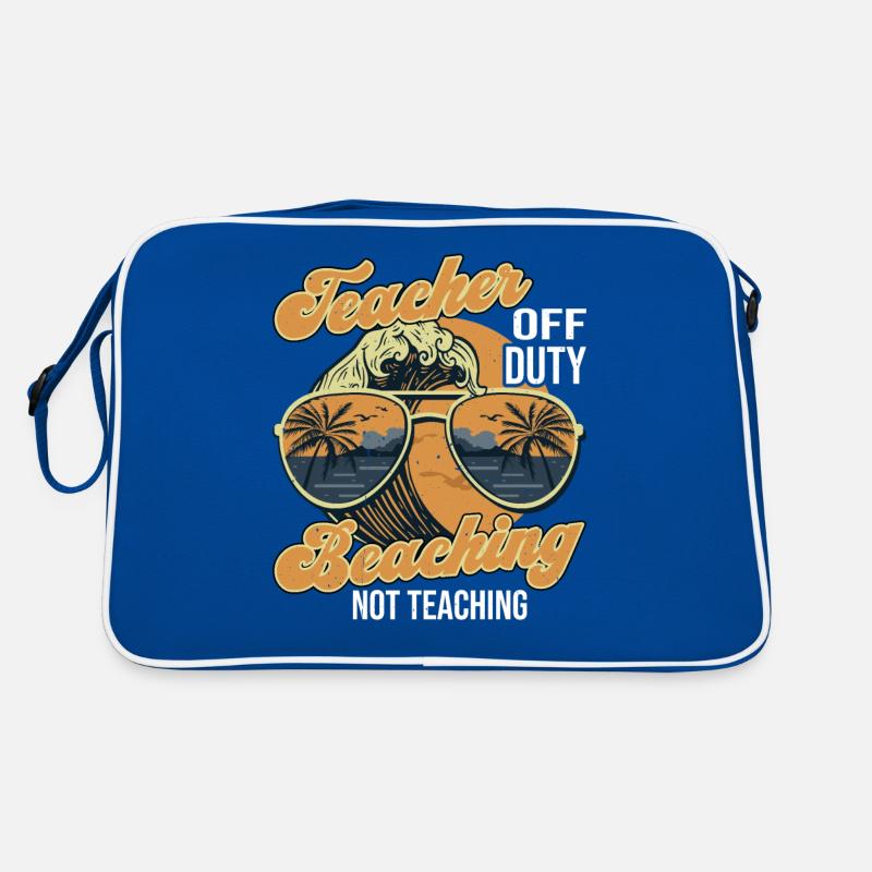 Teacher Off Duty Beaching Not Teaching 3 Retro Bag