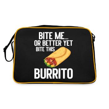Cadeau Burrito - Sac Retro - noir/or - Dos