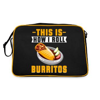 Cadeau Burrito - Sac Retro - noir/or - Dos