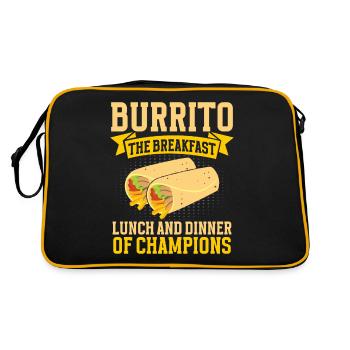 Cadeau Burrito - Sac Retro - noir/or - Dos