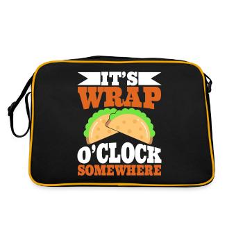 Burrito Gift - Retro Tasche - Schwarz/Gold - Hinten