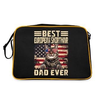 Papa européen à poil court - Sac Retro - noir/or - Dos