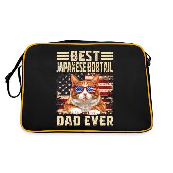 Japanese Bobtail Dad - Retro Bag - black/gold - Back