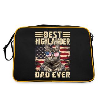 Highlander Dad - Retro Bag - black/gold - Back