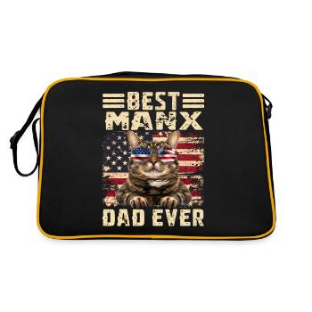 Manx Papa - Sac Retro - noir/or - Dos