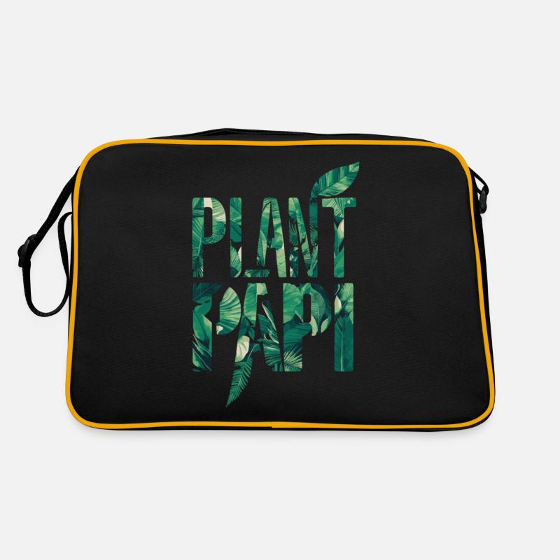 Plant Papi leaf motif for plant lovers Retro Bag