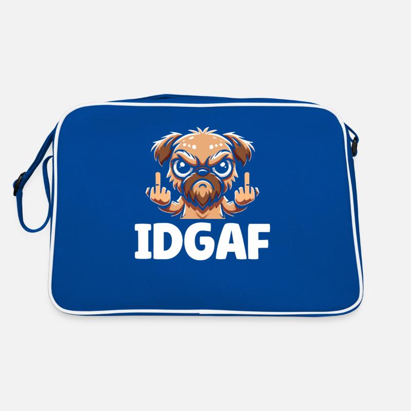Brussels Griffon Idgaf Retro Tasche
