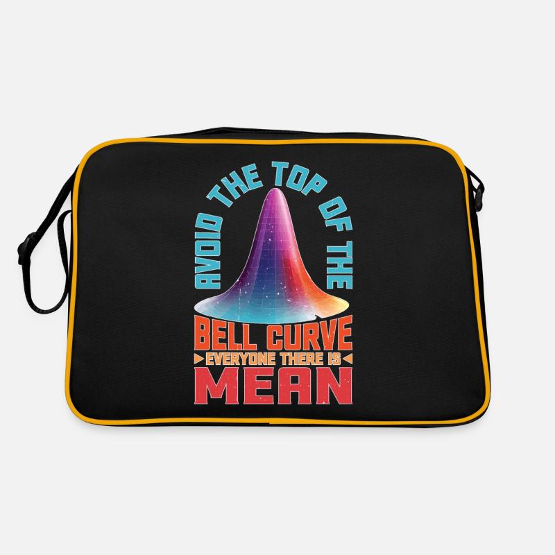 Avoid Top Of The Bell Curve, Everyone Is Mean 2 Retro Tasche