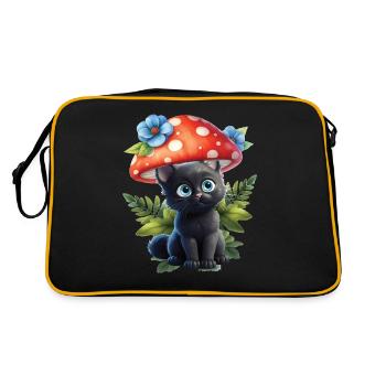 Sites de chasse aux champignons N’oubliez jamais vos morilles - Sac Retro - noir/or - Dos